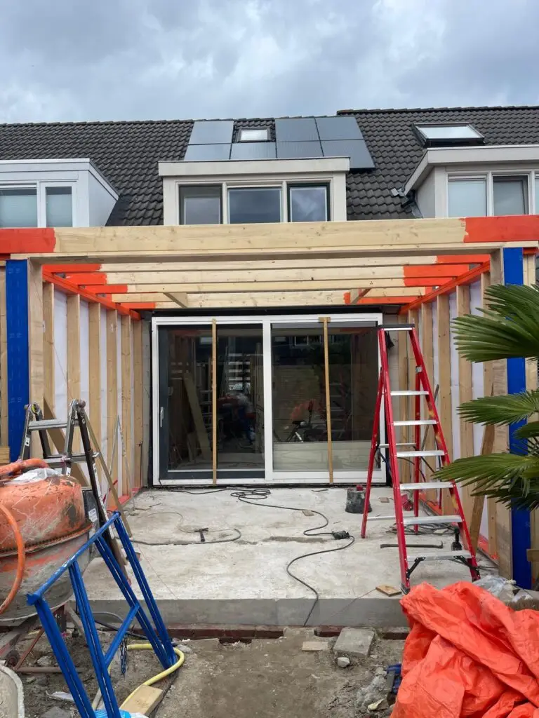 renovatie en uitbouw NON Timmerbedrijf Almere